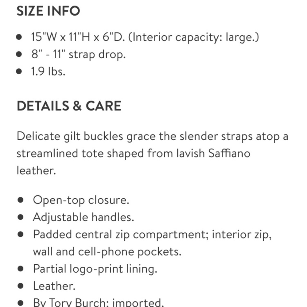 Tory Burch York Tote / Tan & Gold / New - Picture 3 of 8